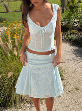 Quani Lace Top Blue