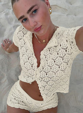 Sun Still Shines Crochet Set Cream Tall