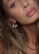 Maesie Hoop Earrings Gold