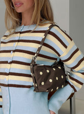 Winta Shoulder Bag Brown Polka