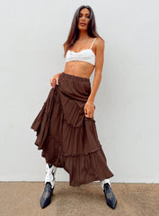 Miriah Maxi Skirt Brown