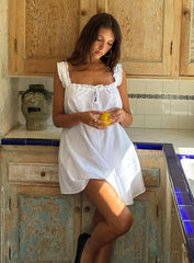 Swing Mini Dress White Petite