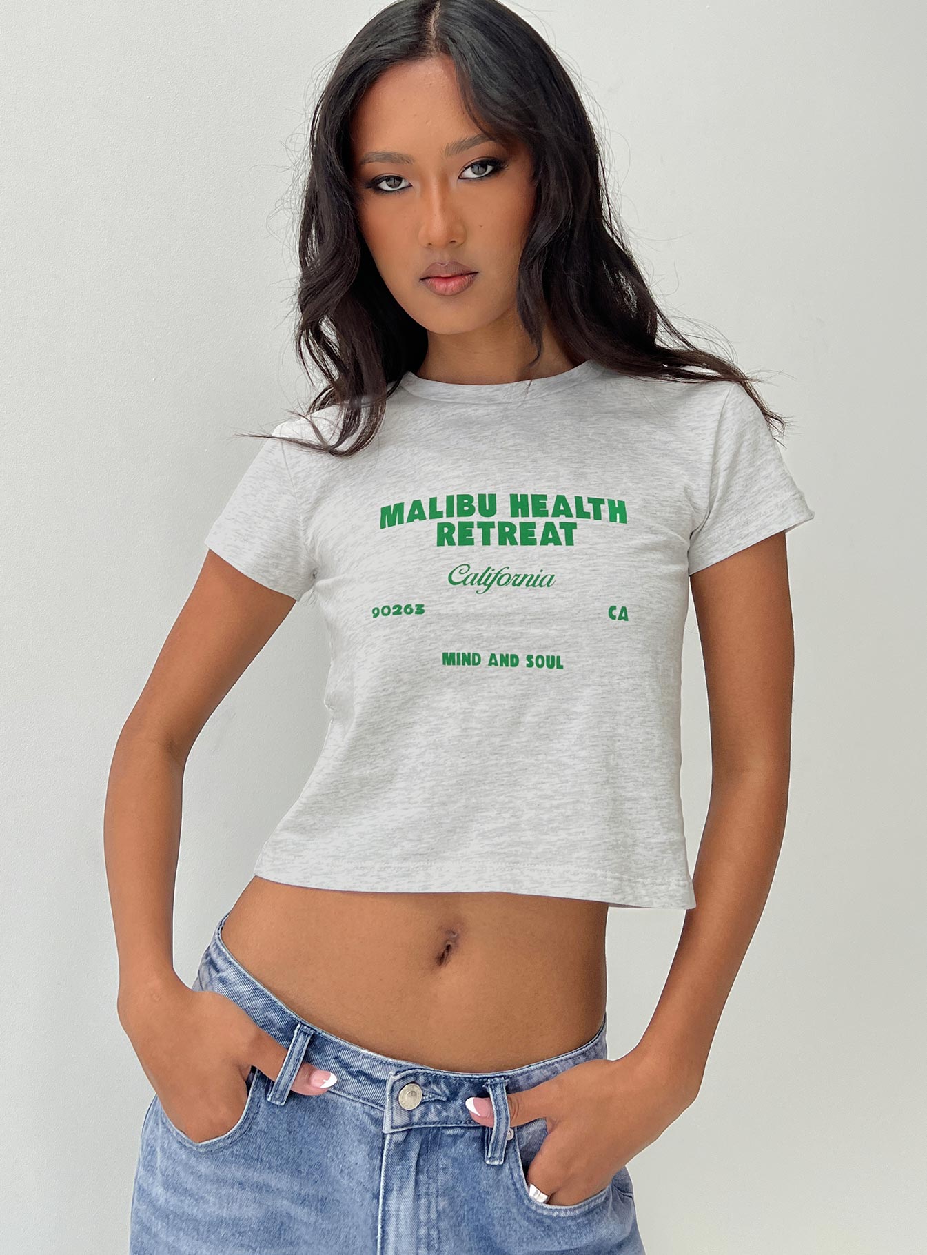 Malibu Retreat Tee Grey