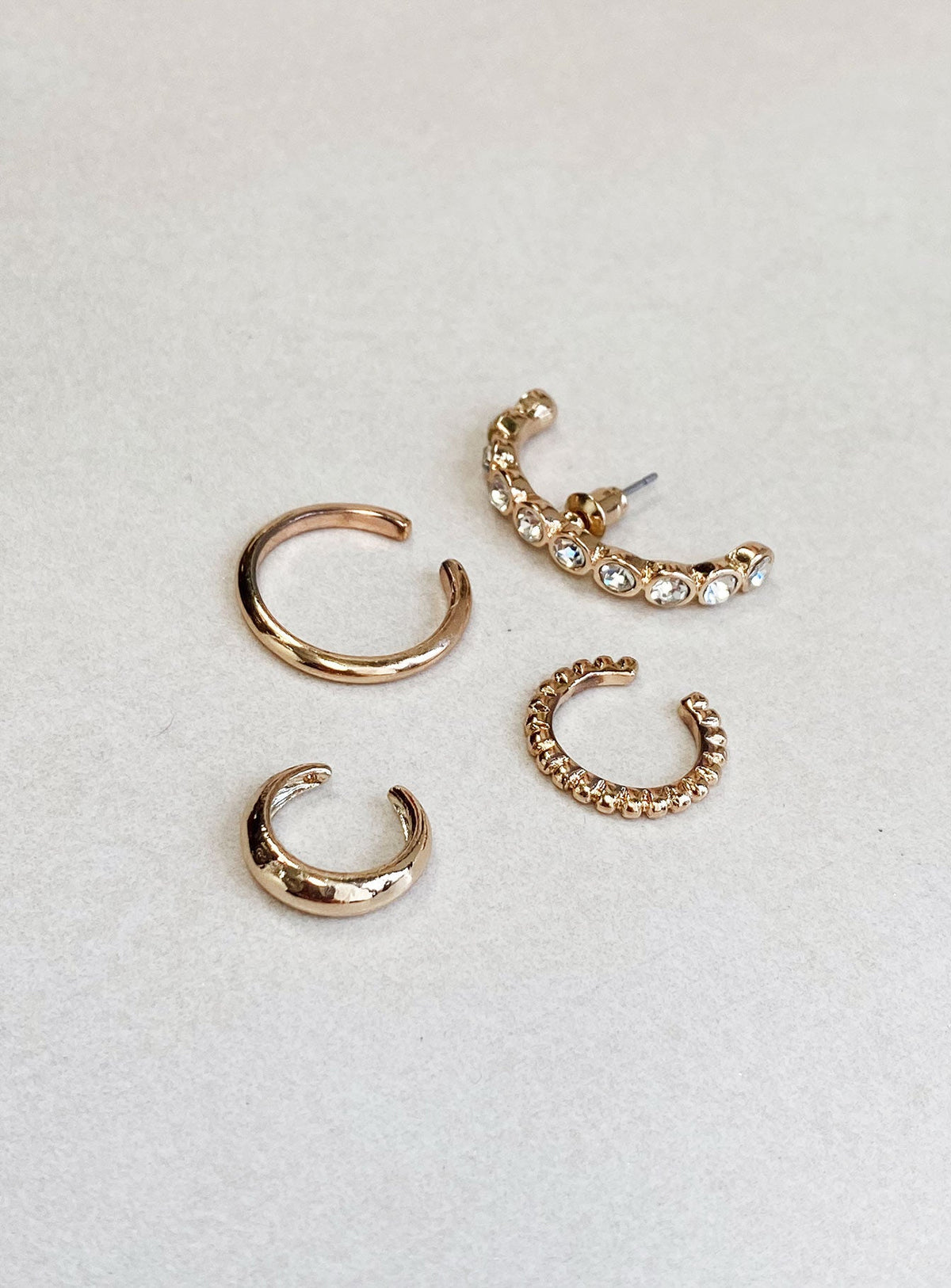 Life In Luxury Ear Cuff Set Gold