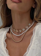 Keep Dreaming Layered Necklace Gold