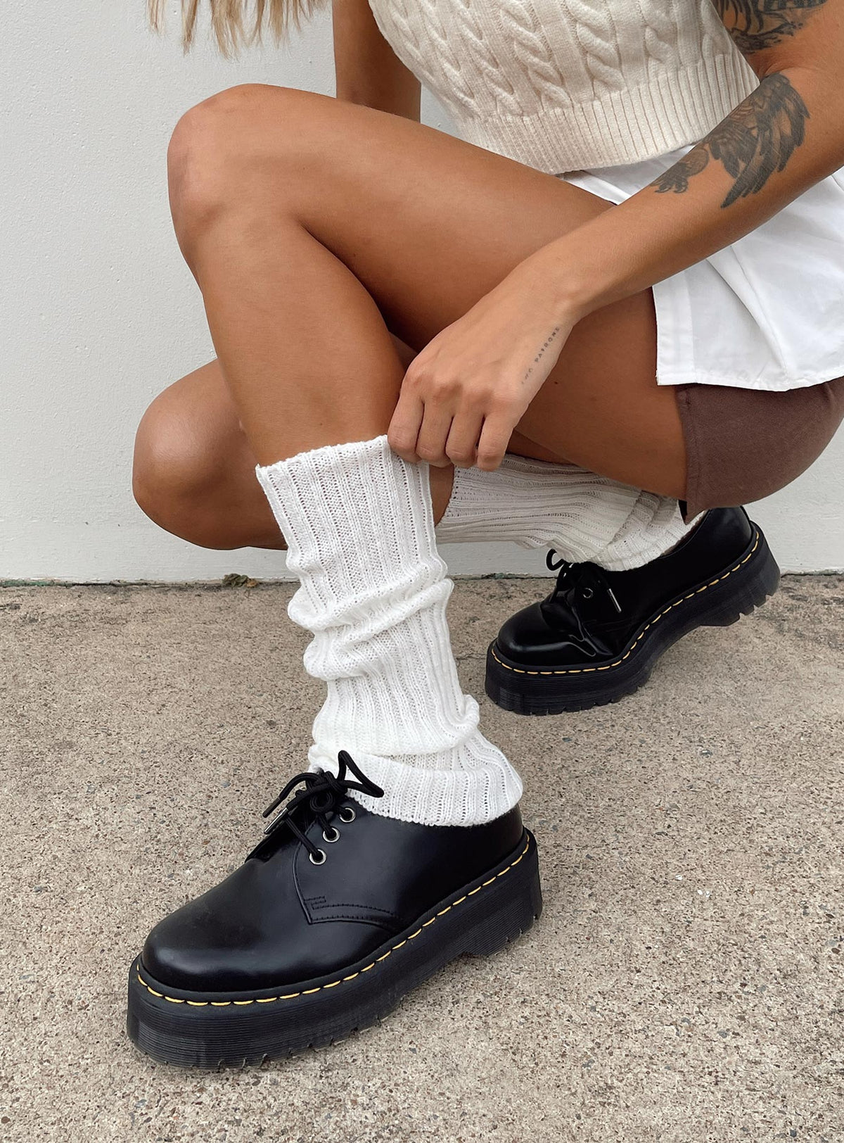 Frolick Legwarmers Off White