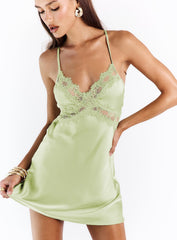 Treasure Mini Dress Sage