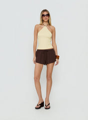Electric Baby Arrowneck Top Lemon