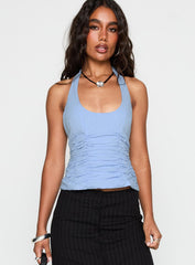 Nataliya Halter Top Blue