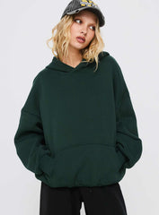 Good Luck Graphic Hoodie Green / Blue