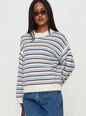 Karolyn Sweater Blue Stripe