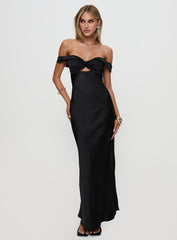 Rava Off The Shoulder Maxi Dress Black