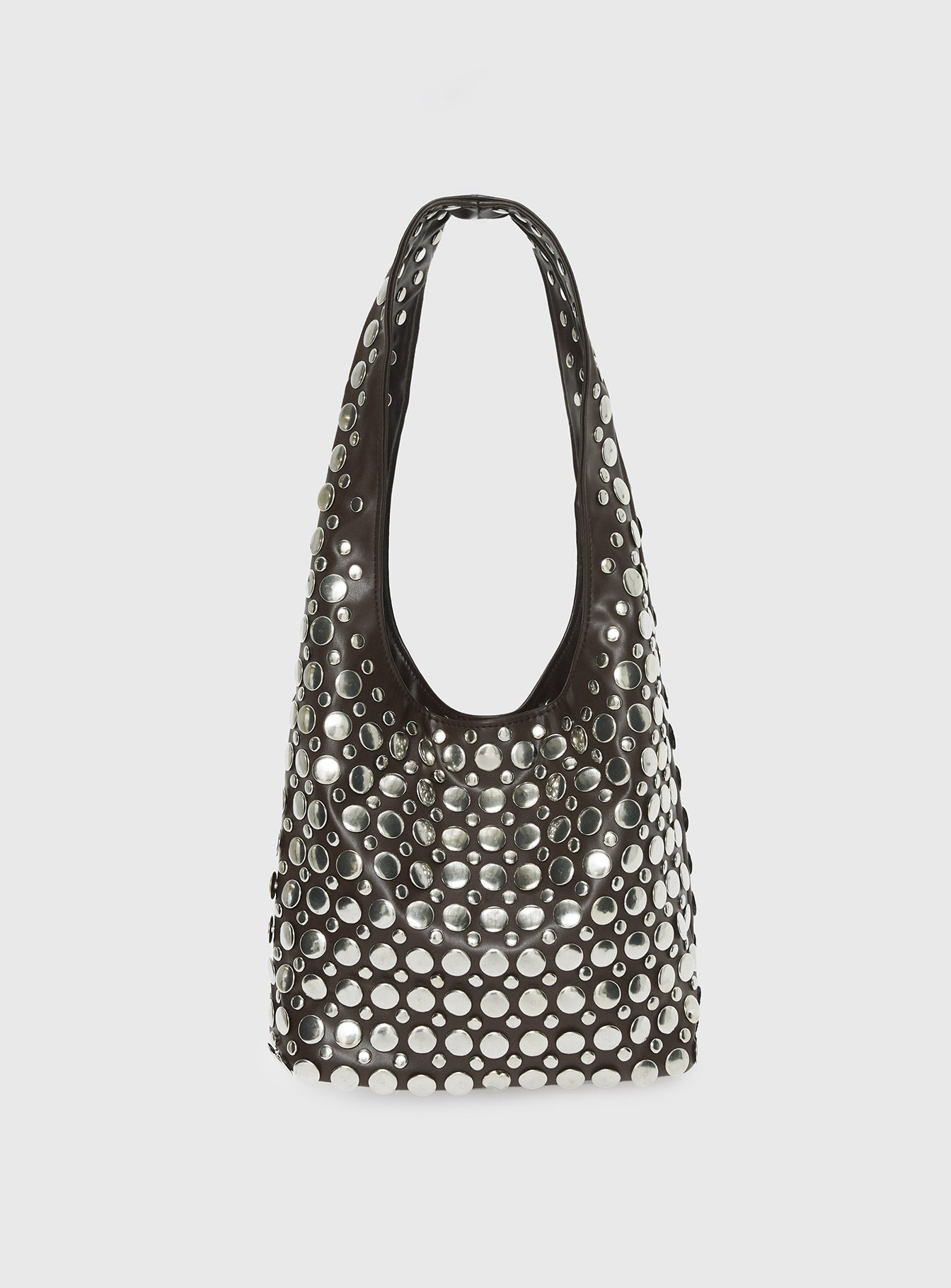 In The Crowd Shoulder Bag Brown / Silver