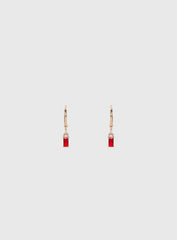 Bridgerton Earrings Gold / Red