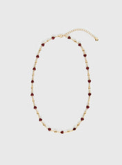 Daqiuri Necklace Gold / Red