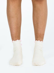 Lanter Socks Cream / Pink