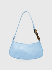 Contradiction Bead Detail Shoulder Bag Blue