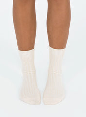 Janice Socks Beige