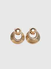 Time Goes By Earrings Gold