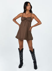 Empress Of Love Mini Dress Brown