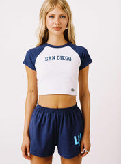 USD Homerun Tee Navy / White