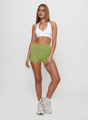 Return Serve Halter Active Top White