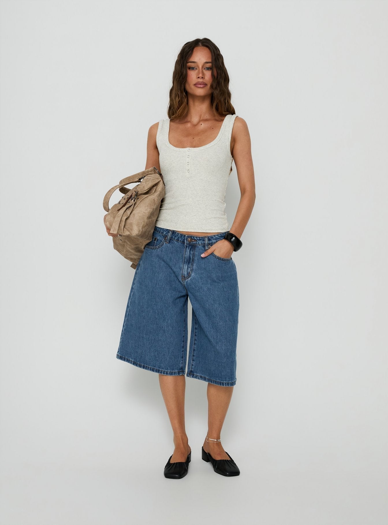 Kolumbia Low Rise Jort Mid Blue Wash