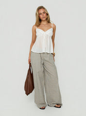 Lunea Concealed Waistband Pants Multi Check