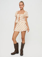 Passionfruit Linen Blend Top Multi