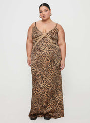 Sanctuary Maxi Dress Leopard Curve