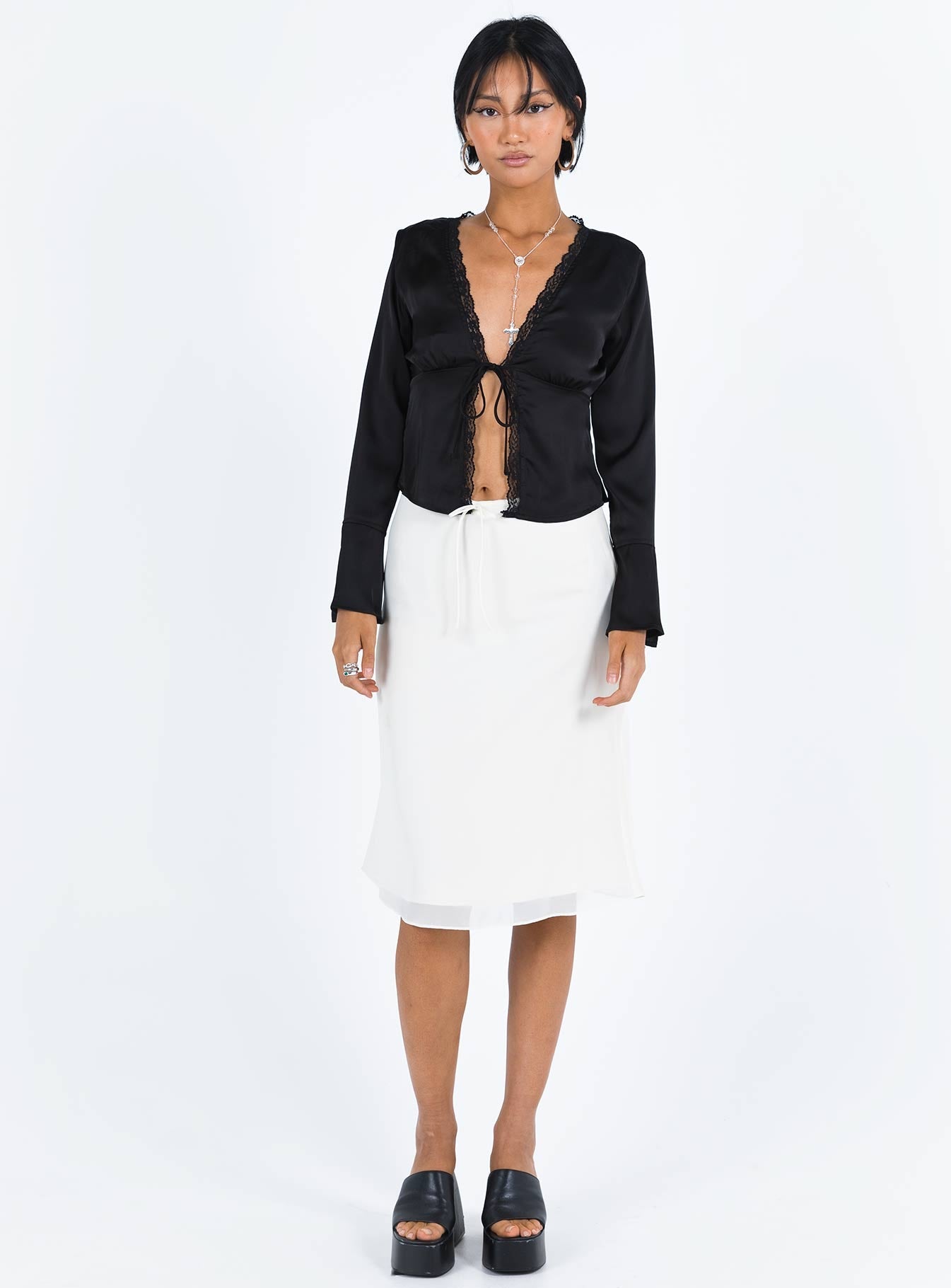 Hunton Long Sleeve Top Black