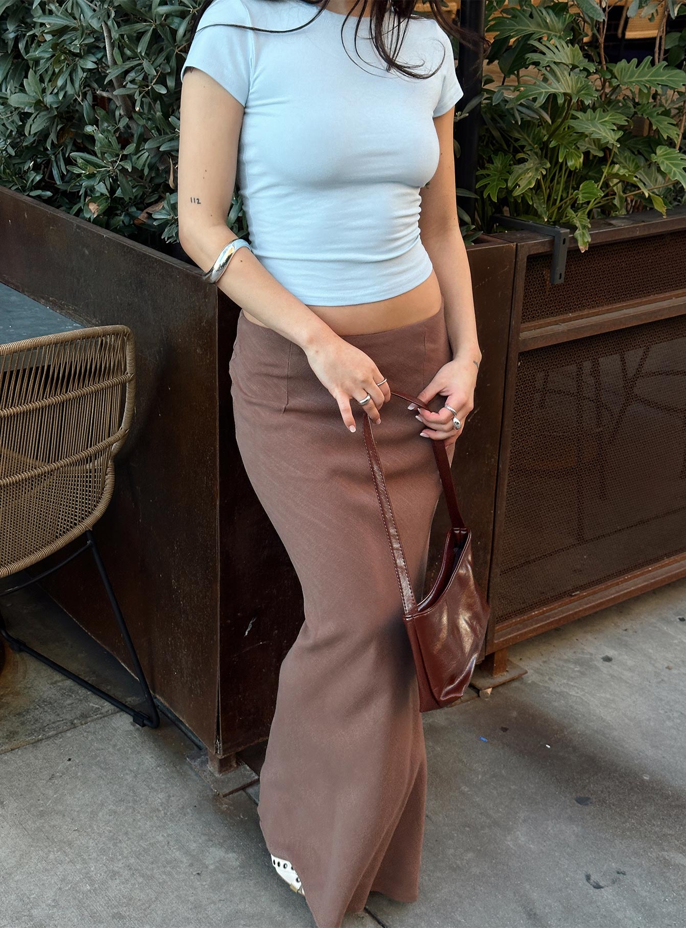 Jodie Maxi Skirt Brown