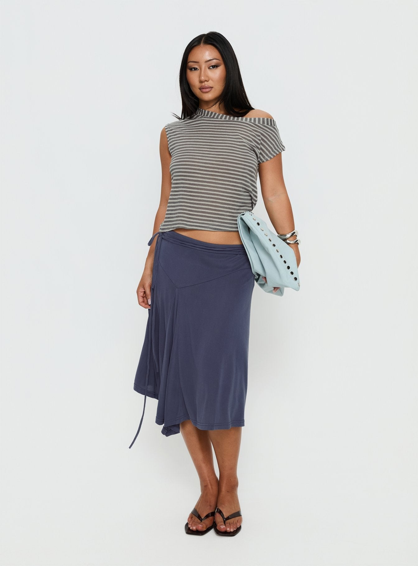 Ashfield Top Grey Stripe
