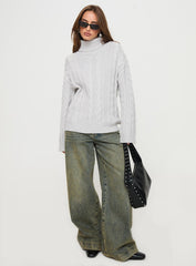 Nyle Knit Sweater Grey