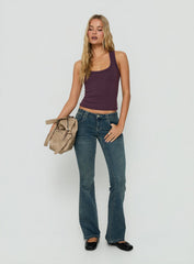 Daily Define Racerback Tank Top Aubergine