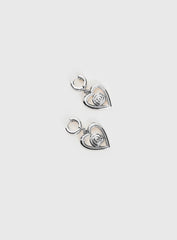 Giabella Heart Earrings Silver