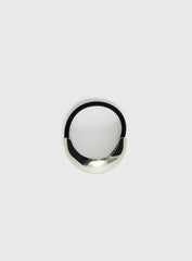 Heart Mend Statement Hair Tie Silver