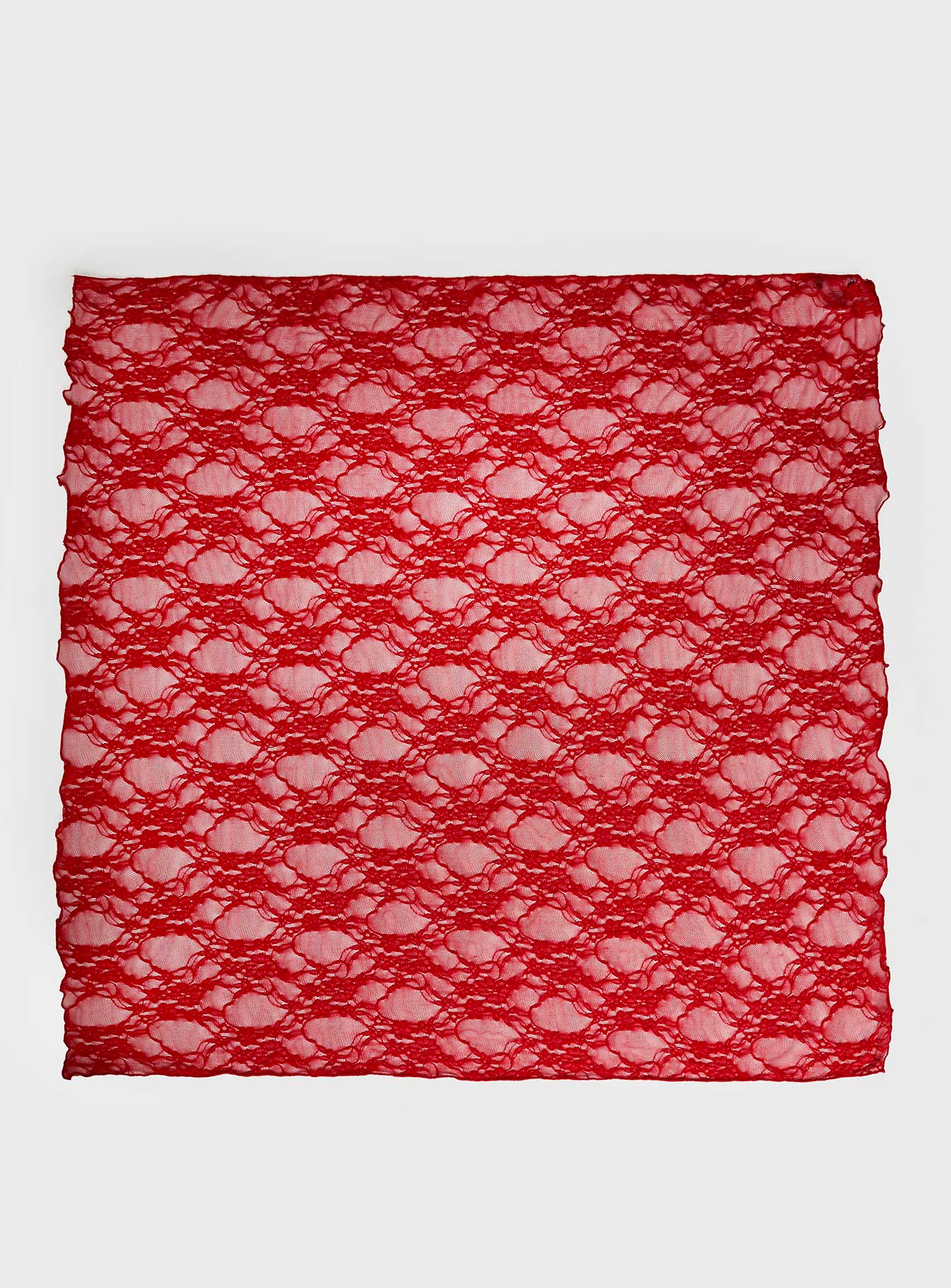 Nellie Hair Scarf Red Lace