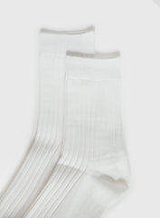 Sports Crew Ribbed Sock