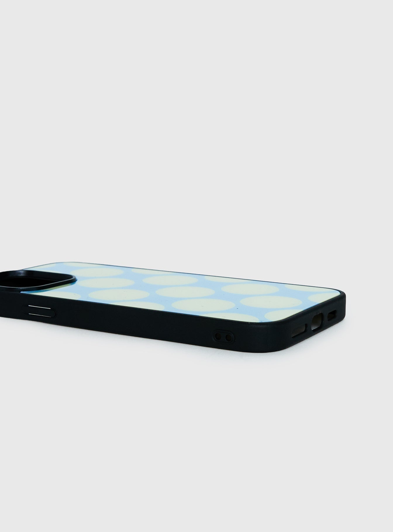 Money Drop iPhone Case Blue / Yellow Polka Dot