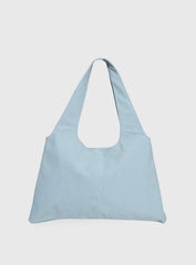 Tell The Truth Studded Faux Suede Bag Blue