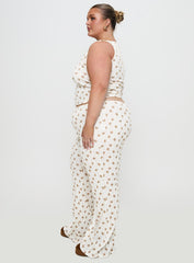 Sleepytea Pointelle Sleep Tank Top Multi Curve