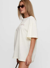 Princess Polly x Butterfly Foundation Charity Merch Oversized Tee Cream