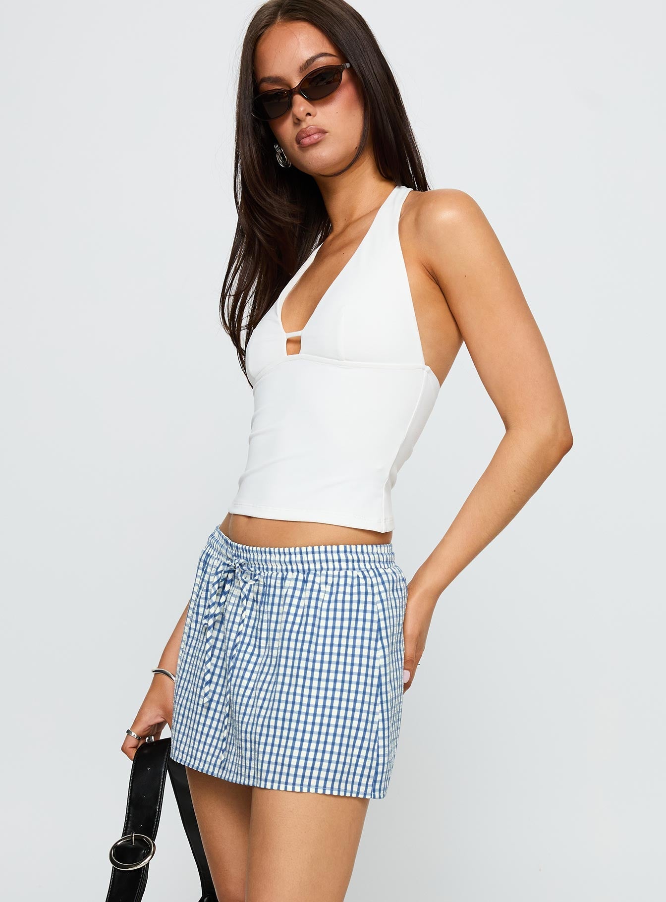 Impress Me Halter Top White