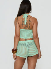 Next Level Knit Shorts Green