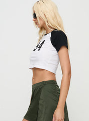 Lucky Number Top White