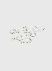 Delfine Earring Pack Silver