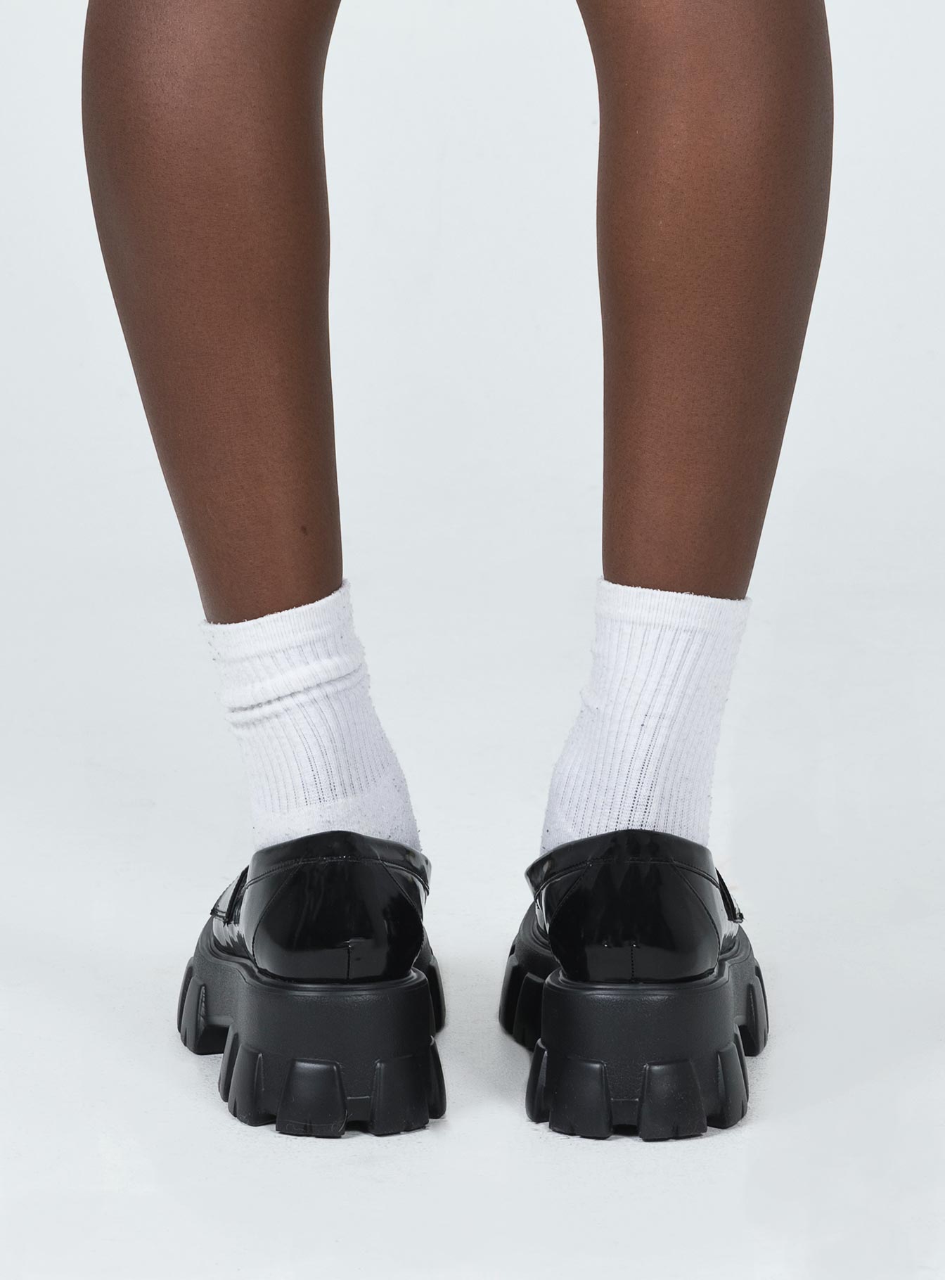 Penny Lane Loafers Black High Shine