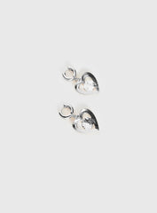 Giabella Heart Earrings Silver
