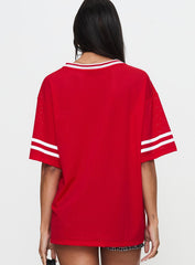 Austin Texas Sports Jersey Top Red